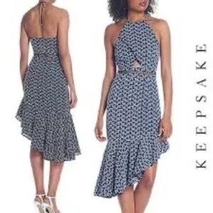 KEEPSAKE the Label Asymmetrical Blue Dress